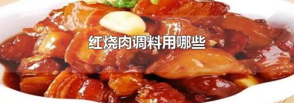 红烧肉调料用哪些