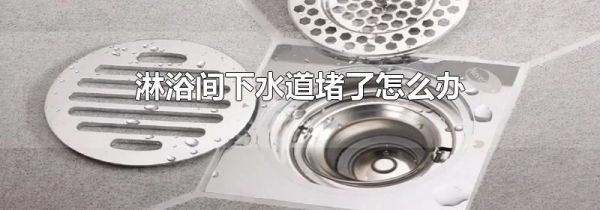 淋浴间下水道堵了怎么办