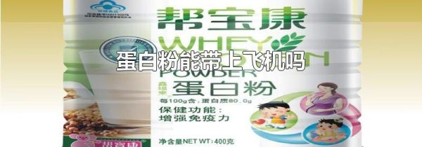 蛋白粉能带上飞机吗