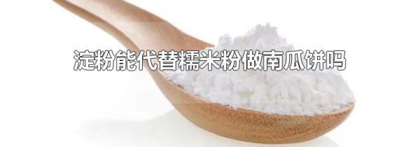 淀粉能代替糯米粉做南瓜饼吗