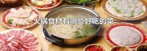 火锅食材有哪些好吃的菜