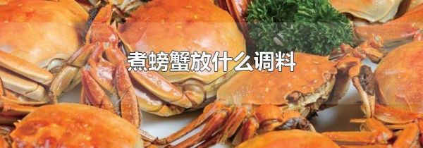 煮螃蟹放什么调料
