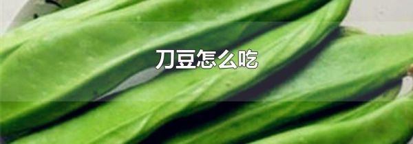 刀豆怎么吃