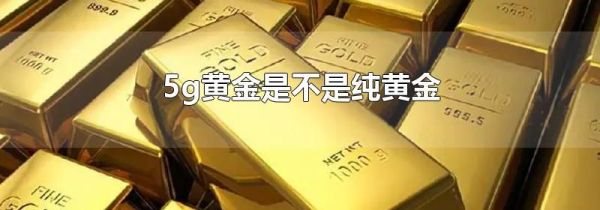 5g黄金是不是纯黄金