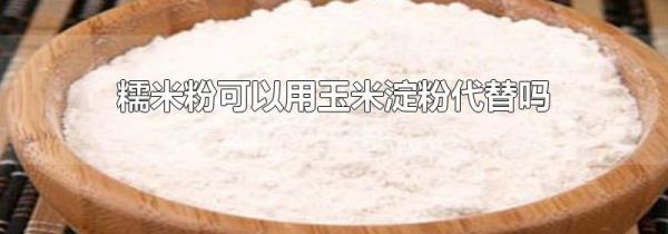 糯米粉可以用玉米淀粉代替吗