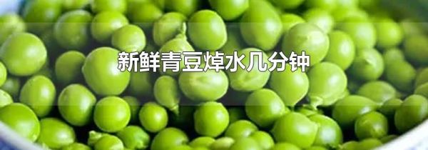 新鲜青豆焯水几分钟