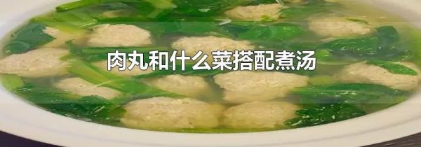 肉丸和什么菜搭配煮汤
