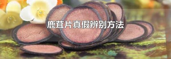 鹿茸片真假辨别方法
