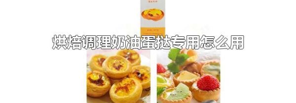 烘焙调理奶油蛋挞专用怎么用