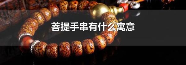 菩提手串有什么寓意