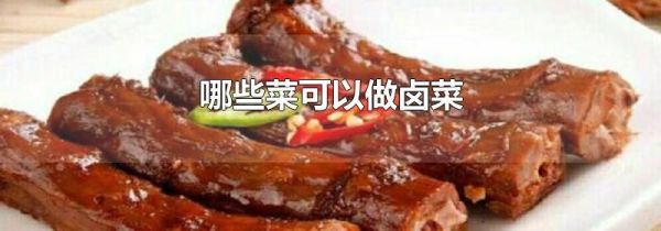 哪些菜可以做卤菜