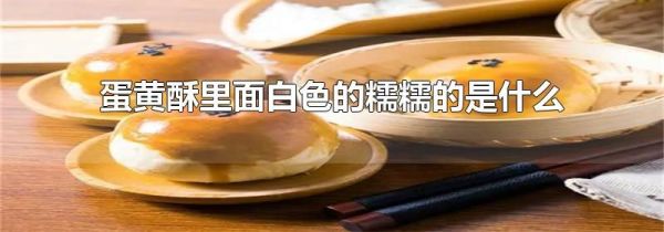 蛋黄酥里面白色的糯糯的是什么