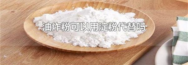油炸粉可以用淀粉代替吗