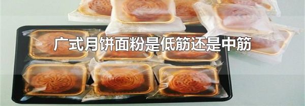 广式月饼面粉是低筋还是中筋