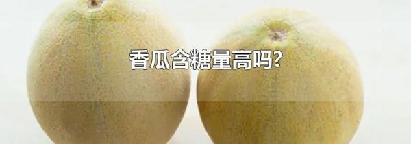 香瓜含糖量高吗?
