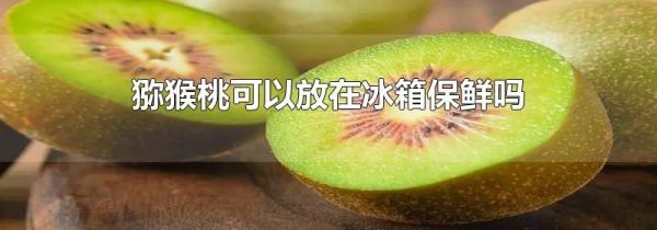 猕猴桃可以放在冰箱保鲜吗