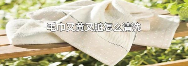毛巾又黄又脏怎么清洗
