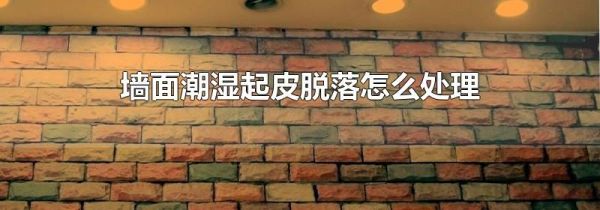 墙面潮湿起皮脱落怎么处理