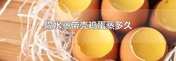 隔水蒸带壳鸡蛋蒸多久