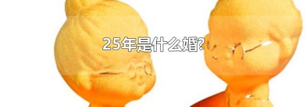 25年是什么婚?