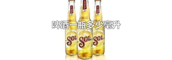啤酒一瓶多少毫升
