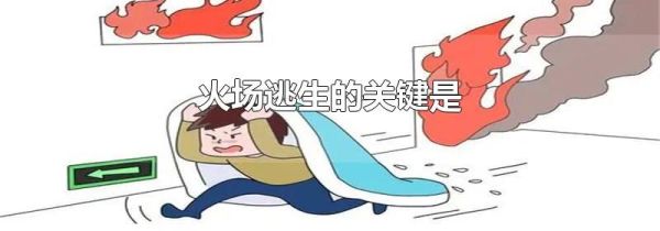 火场逃生的关键是