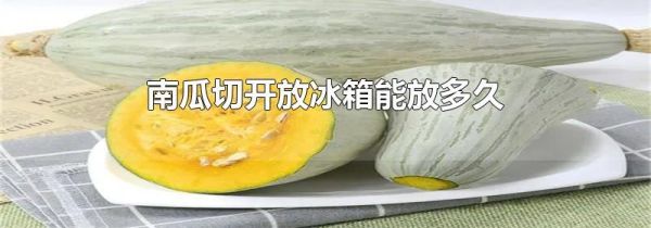 南瓜切开放冰箱能放多久