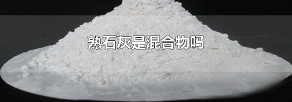 熟石灰是混合物吗