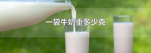 一袋牛奶重多少克