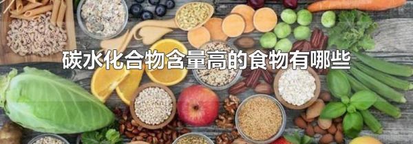 碳水化合物含量高的食物有哪些