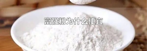 富强粉为什么便宜