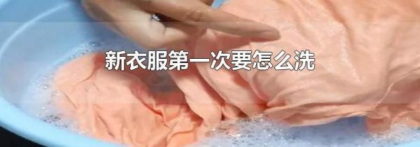 新衣服第一次要怎么洗