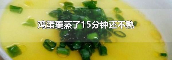 鸡蛋羹蒸了15分钟还不熟