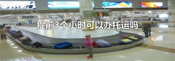 提前3个小时可以办托运吗