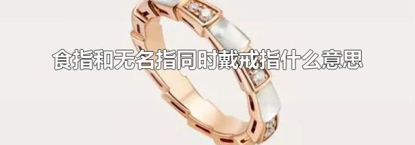 食指和无名指同时戴戒指什么意思