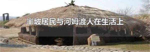 半坡居民与河姆渡人在生活上有什么不同