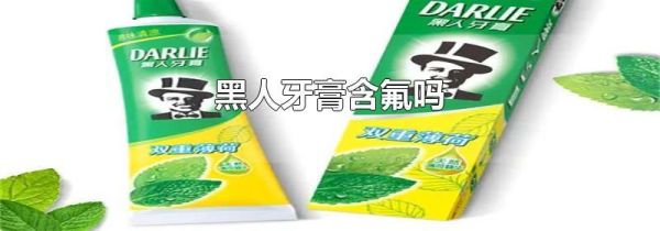 黑人牙膏含氟吗