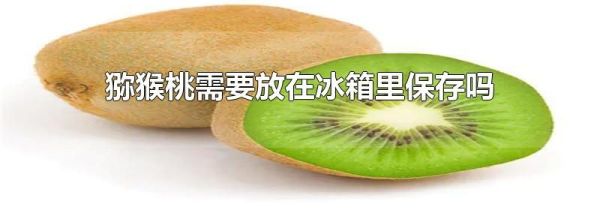 猕猴桃需要放在冰箱里保存吗