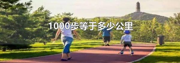1000步等于多少公里