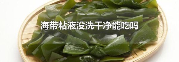海带粘液没洗干净能吃吗
