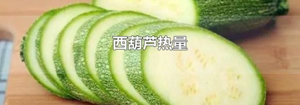 西葫芦热量