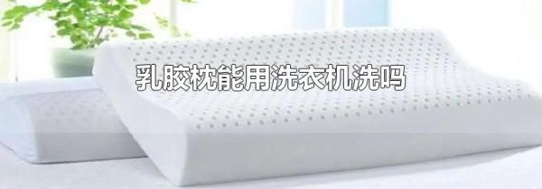 乳胶枕能用洗衣机洗吗