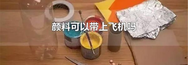 颜料可以带上飞机吗