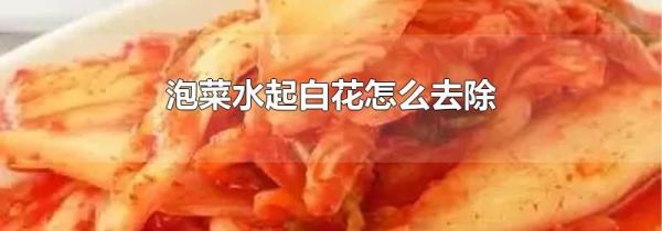 泡菜水起白花怎么去除