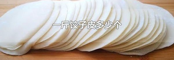 一斤饺子皮多少个