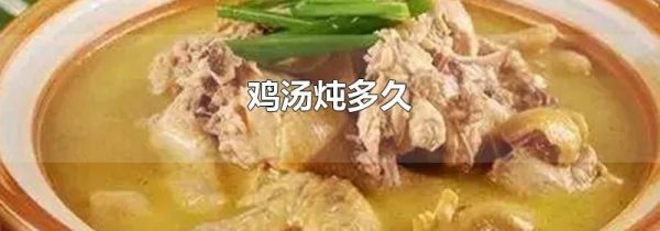 鸡汤炖多久