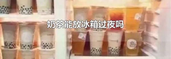 奶茶能放冰箱过夜吗