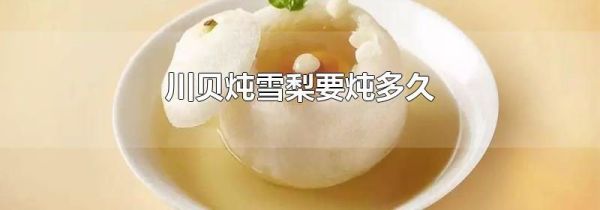 川贝炖雪梨要炖多久