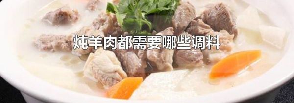 炖羊肉都需要哪些调料