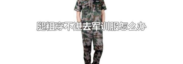 腿粗穿不进去军训服怎么办